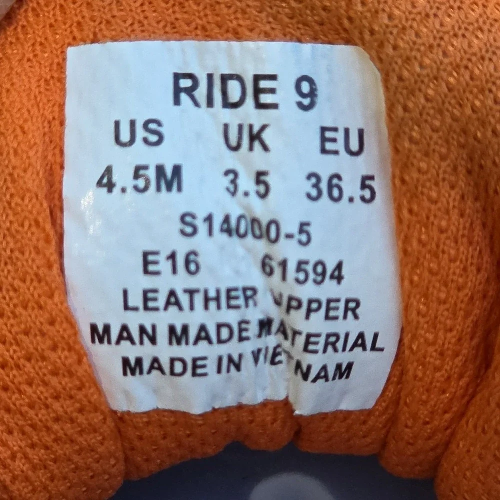 Saucony Ride 9 Running‎ Shoes Blue/Orange Men's 4.5 Clean